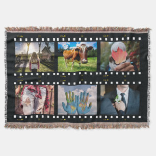 SUS 6 FOTOS personalizado plantilla lanzar manta