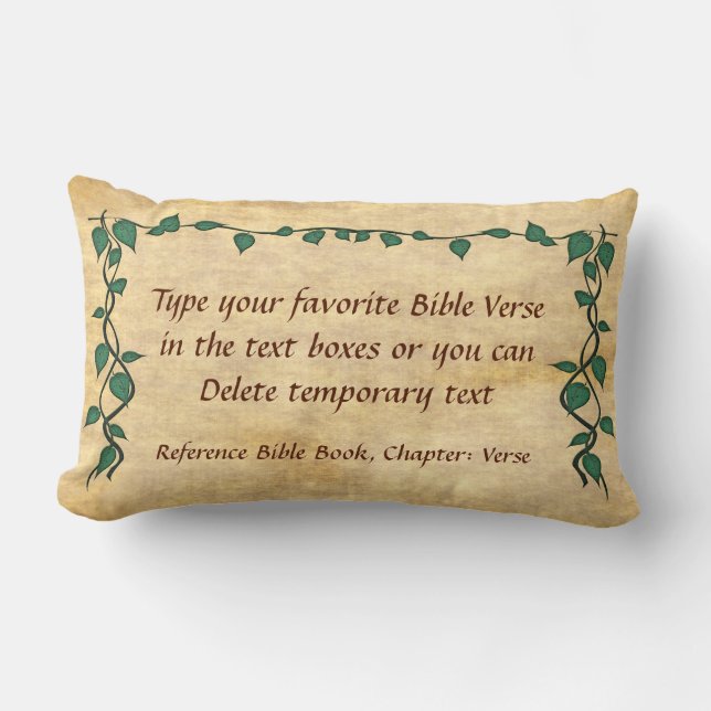 SUS almohadas cristianas del verso de la biblia (Anverso)