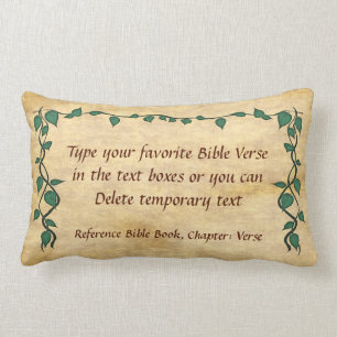 SUS almohadas cristianas del verso de la biblia