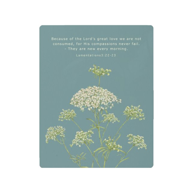 Sus compasión son nuevas cada mañana arte mural me (Anverso)