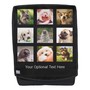 SUS fotos / Mochila personalizado de perros peque