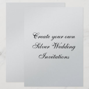 Sus invitaciones de la bodas de plata 6,5" x 8,75"