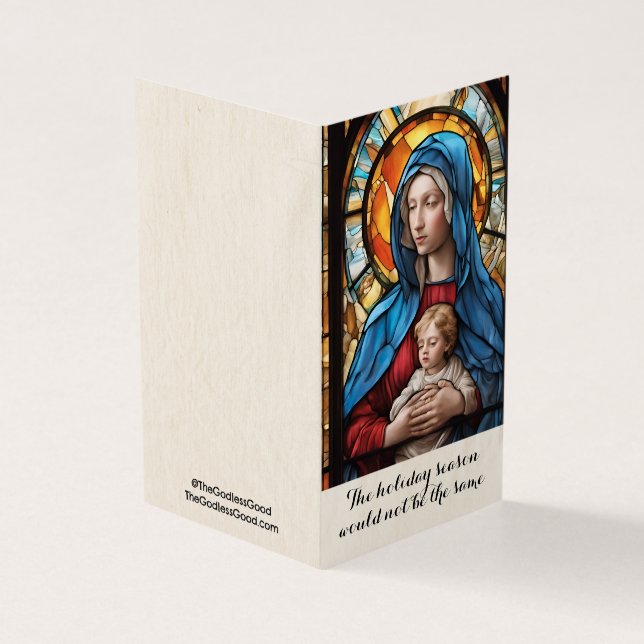 Sus Mary - Tarjetas de Navidades ateos - 25pk Smal (Exterior)
