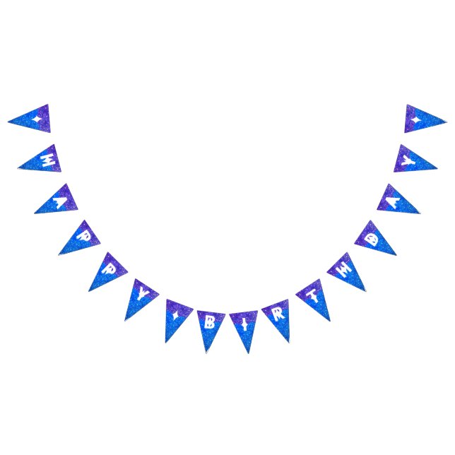Sus modernas banderas de Bunting Birthday Happy Ro (Todo)