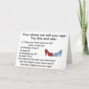 Sus zapatos pueden decir su tarjeta de cumpleaños