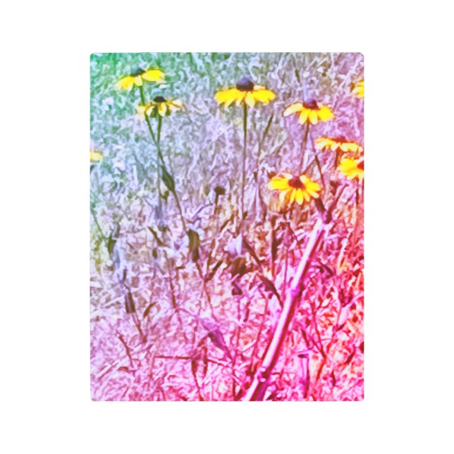 Susan BlackEyed Flores Flores Arte Metalizado en l (Anverso)