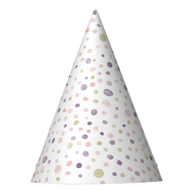 Susan Confetti Watercolor Dots Fiesta Gorra (Anverso)