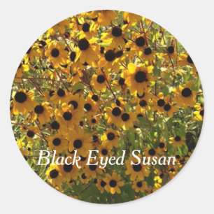 Susan Flowers de ojos negros Foto de tus Pegatinas