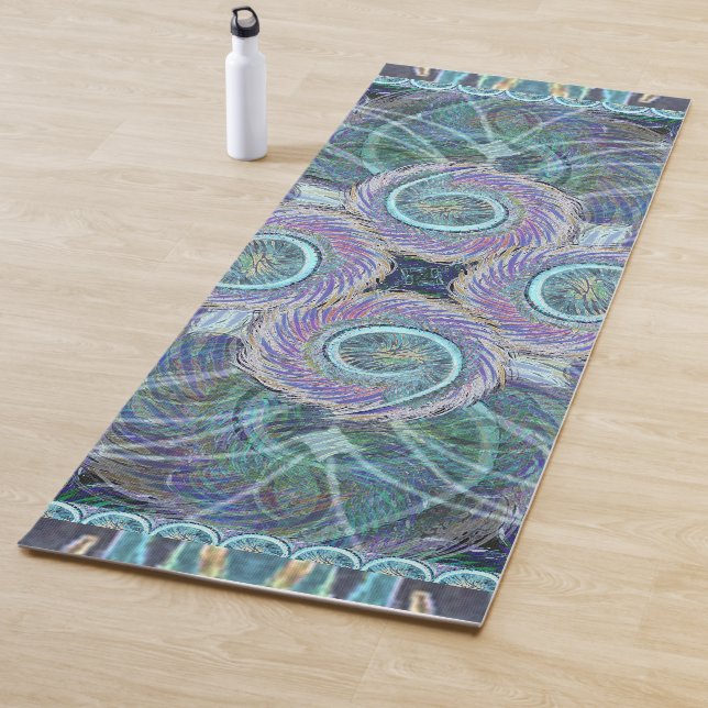 Susea Blu Studios Feather Yoga Mat (In situ)