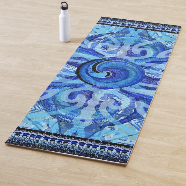 Susea Blu Studios Wave Yoga Mat (In situ)