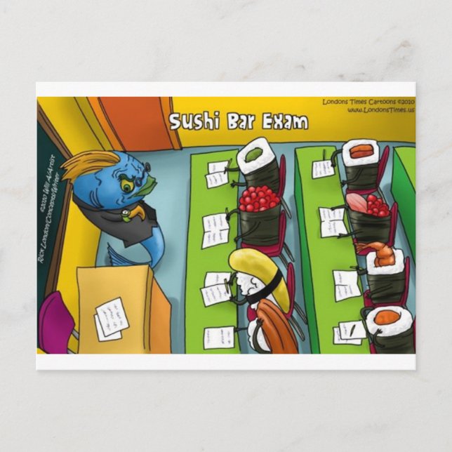 Sushi Bar Exam Tees Mugs Tarjetas Regalos Etc (Anverso)