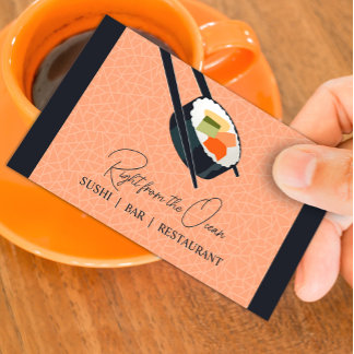 Sushi Bar Restaurante Tarjeta de visita