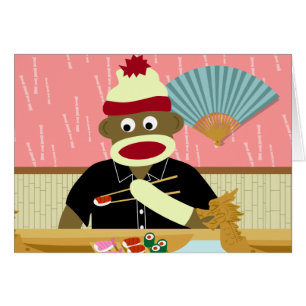 Sushi del mono del calcetín