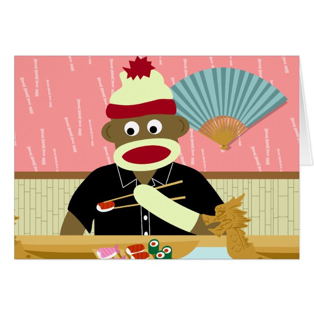 Sushi del mono del calcetín (Anverso (Horizontal))