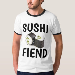 SUSHI FIEND, camisetas Roll de California