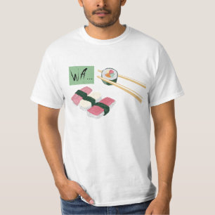 Sushi oficial comiendo camiseta