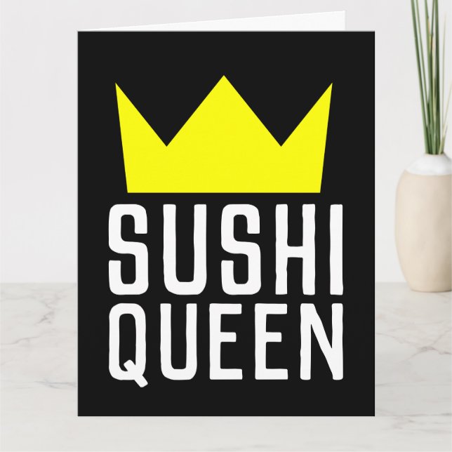 SUSHI QUEEN CUMPLEAÑOS GRAN TARJETA DE REUNIÓN (Anverso)