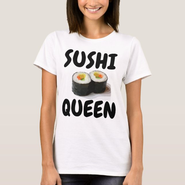 SUSHI QUEEN Sushi Lover camisetas (Anverso)