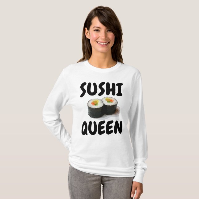 SUSHI QUEEN Sushi Lover camisetas (Anverso completo)
