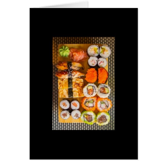 Sushi 🍣 tarjeta de saludo (Frente)