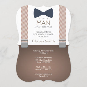 Suspender, corbata de vaca, invitación a Baby Show