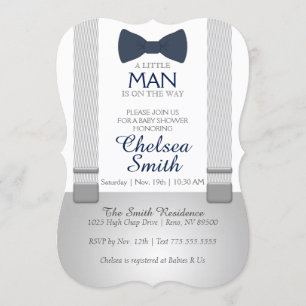 Suspender, corbata de vaca, invitación a Baby Show