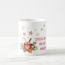Suspirando en la taza de feriado - Navidades cómod