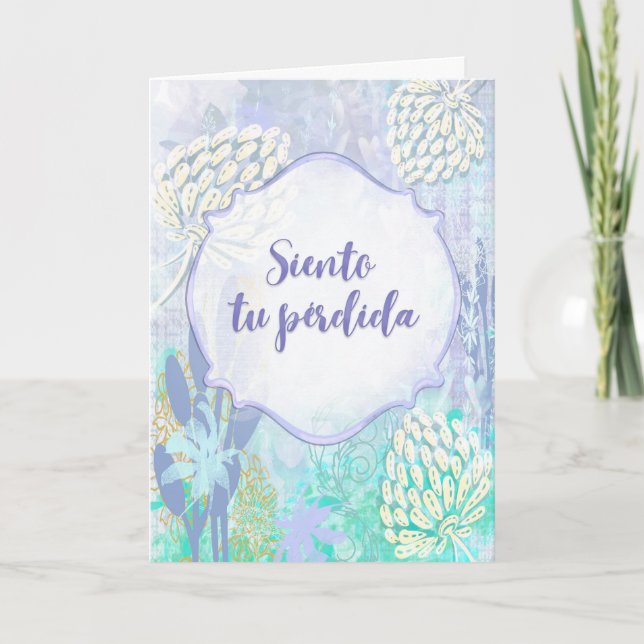 Susurro de Flores - Tarjeta de condolencias (Anverso)