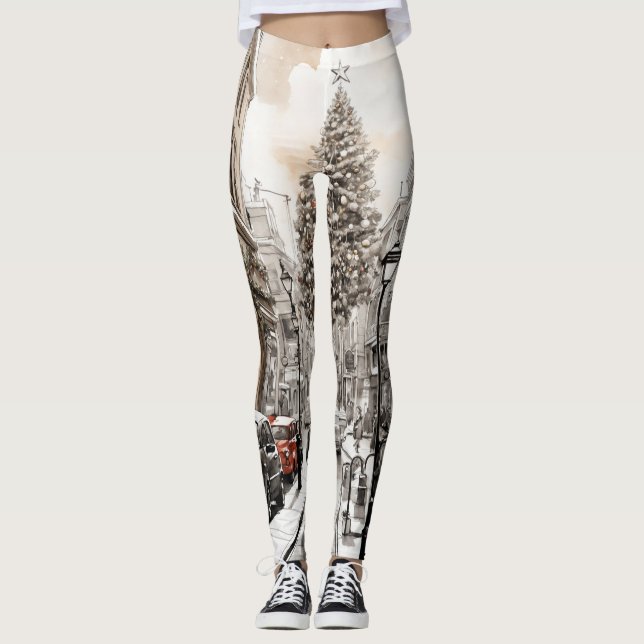 Susurro de invierno: Snowy Boulevard Leggings (Anverso)