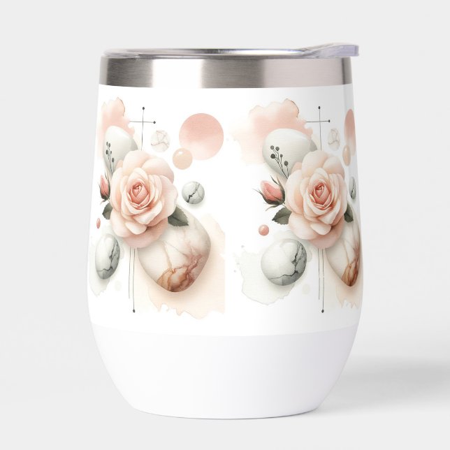 Susurro de un Rosa - Elegancia acuática de ensueño (Izquierdo)