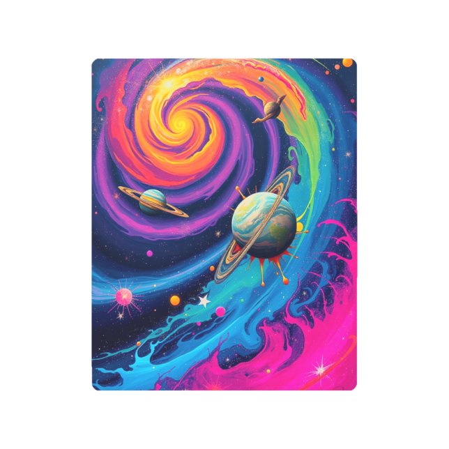 Susurros celestes: Arte espacial abstracto hipnóti (Anverso)