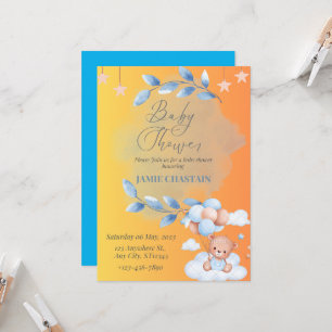 Susurros de alegría: Tarjeta de invitación de Baby