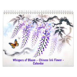 Susurros de Flor de Calendario de Tinta China 2027