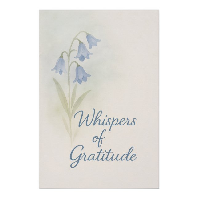 Susurros de Gratitud — Póster (Anverso)