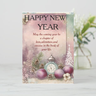 "Susurros de invierno: Tarjeta de felicitación de