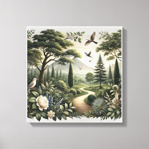 Susurros del bosque Arte de lienzo de pared