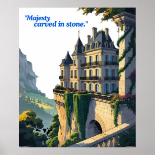 "Susurros del Château – Arte de Línea de Palacio E
