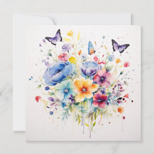 Susurros Florales: Tarjeta de cumpleaños de jardín