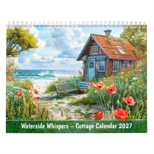 Susurros junto al agua: calendario de cabañas (Tapa)