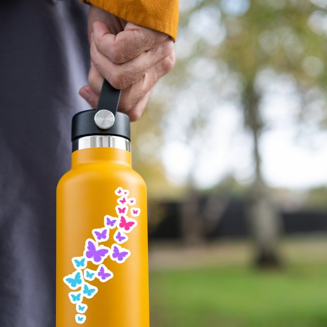 Sutil Pegatina de mariposa del Orgullo Androgínico (Subido por el creador)