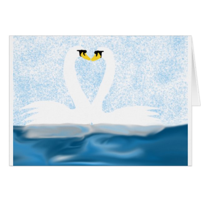 Sutiles cisnes en el amor (formas del corazón) Reg (Anverso (Horizontal))