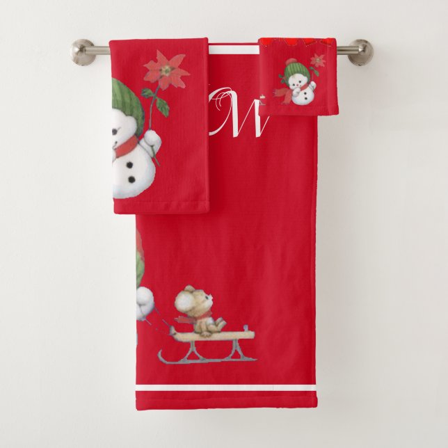 SUZANNE ELIZABETH NAVIDADES COLLECH BATH TOWEL (In situ)