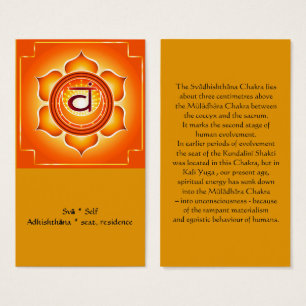 Svadisthana o tarjeta sacra de Chakra