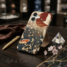 Elegant Japanese Koi & Crane Serenity Collection