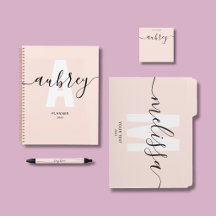 Calligraphy Blush Pink School