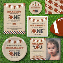Kicking The Big One   Football 1st Birthday