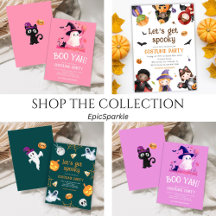 Ghosts Ghouls Kids Halloween Party Invitations