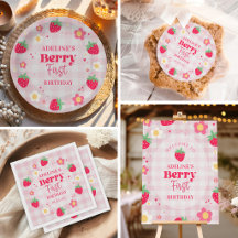 Berry First Cute Birthday Strawberry