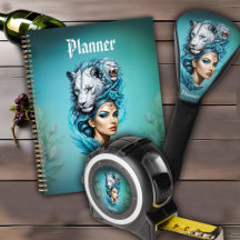 Captivating woman with a majestic lion's head