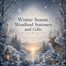 Winter Season / Woodland Stationery and Gifts